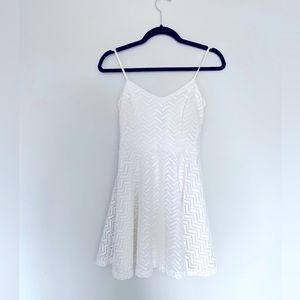 white lace dress